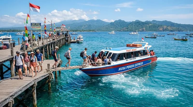 Fast boat di Pelabuhan Sanur, gerbang menuju Nusa Penida dan Nusa Lembongan